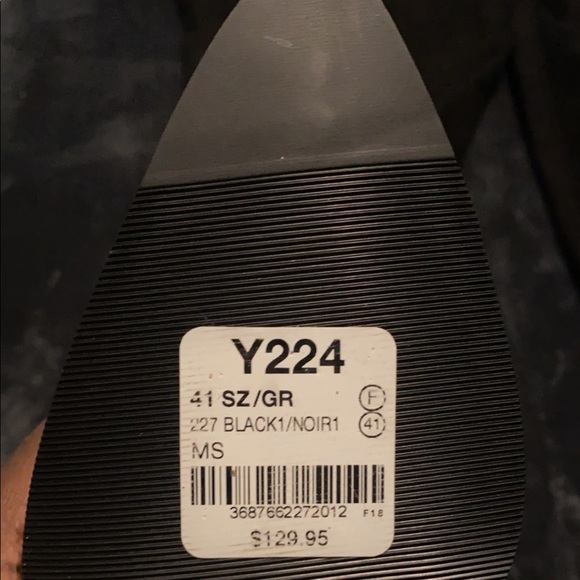 Black Suede Block Heels - Picture 4 of 4